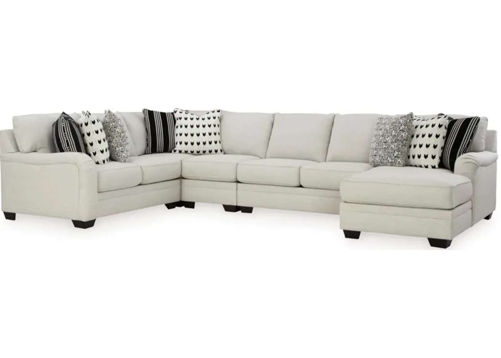 Signature Design by Ashley® Huntsworth 5-Piece Dove Gray Right-Arm Facing Sectional and Chaise