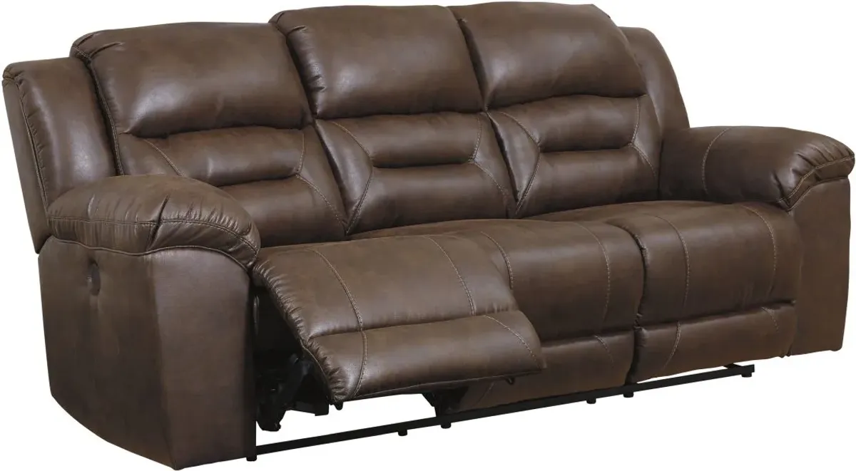 Signature Design by Ashley® Stoneland Chocolate Power Reclining Sofa