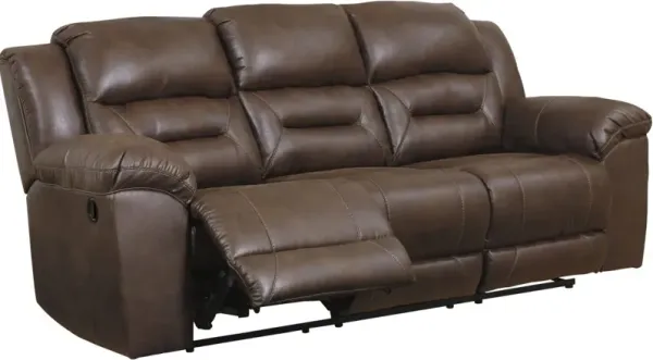 Signature Design by Ashley® Stoneland Chocolate Manual Reclining Sofa