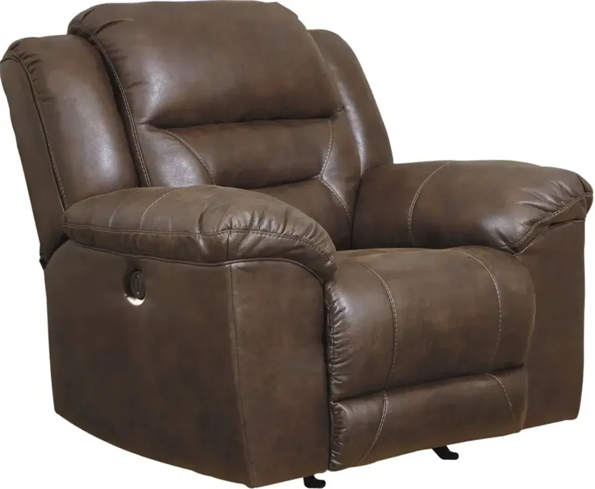 Signature Design by Ashley® Stoneland Chocolate Power Rocker Recliner