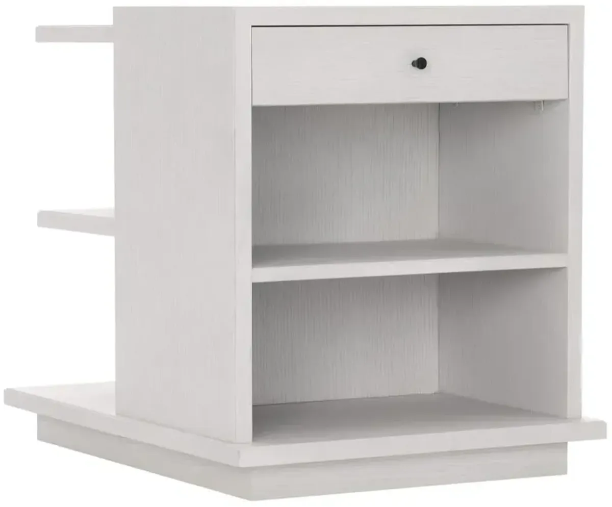 Bernhardt Arnette White Side Table