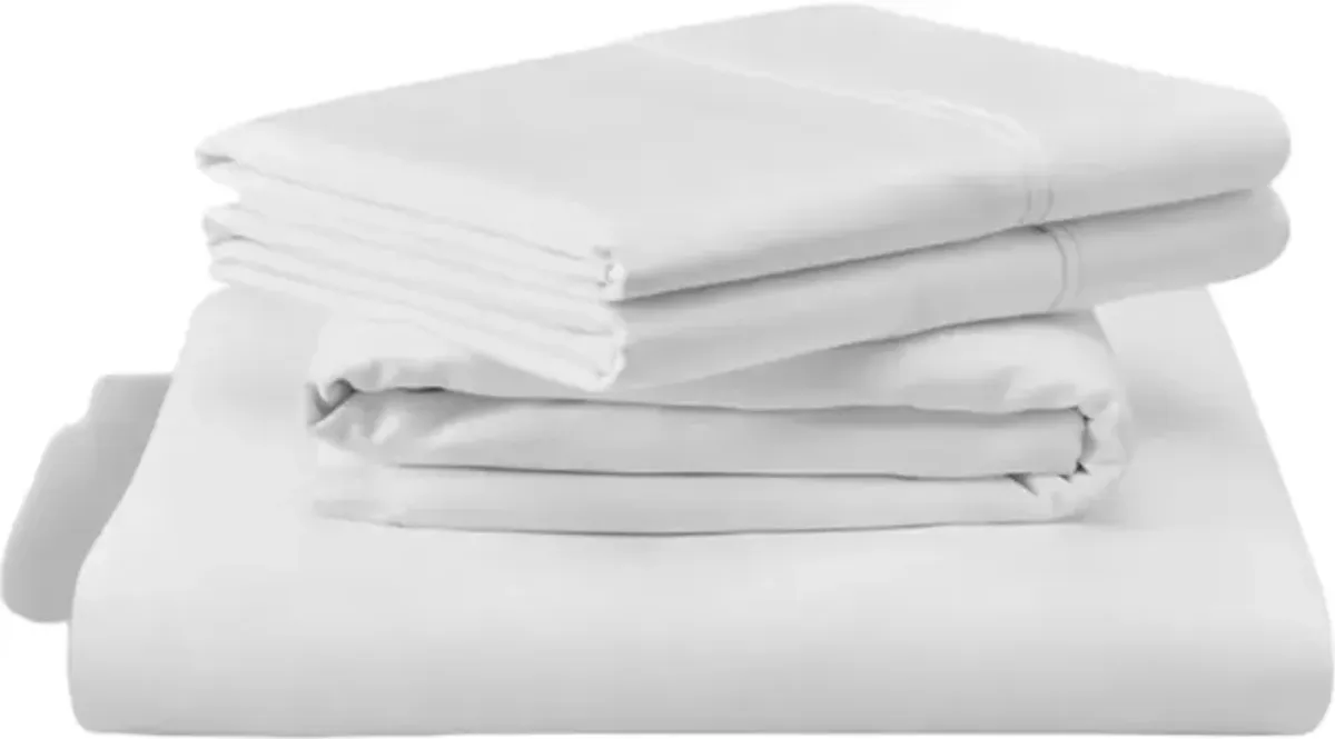 Tempur-Pedic® TEMPUR-Classic White Cotton Twin Sheet Set