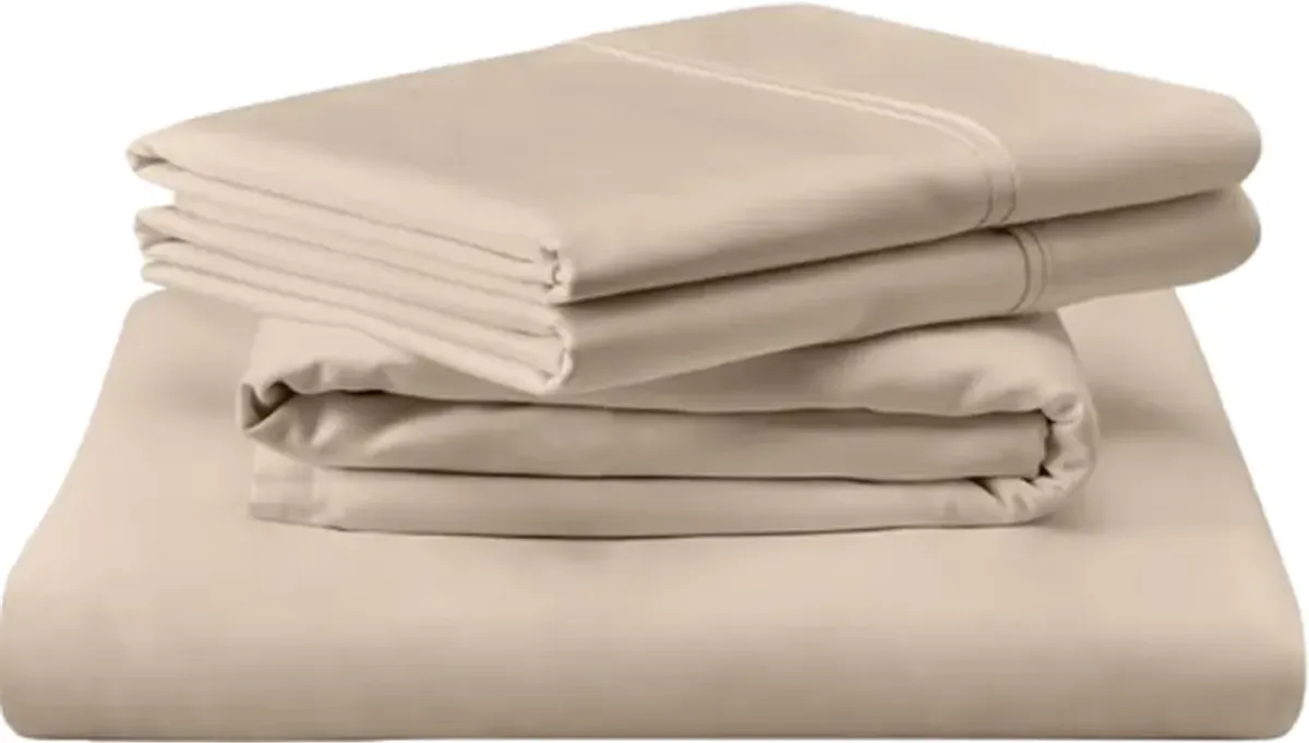 Tempur-Pedic® TEMPUR-Classic Sandstone Cotton Queen Sheet Set