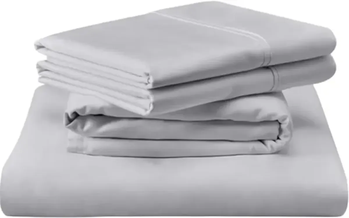 Tempur-Pedic® TEMPUR-Classic 3-Piece Silver Mist Cotton Twin XL Sheet Set