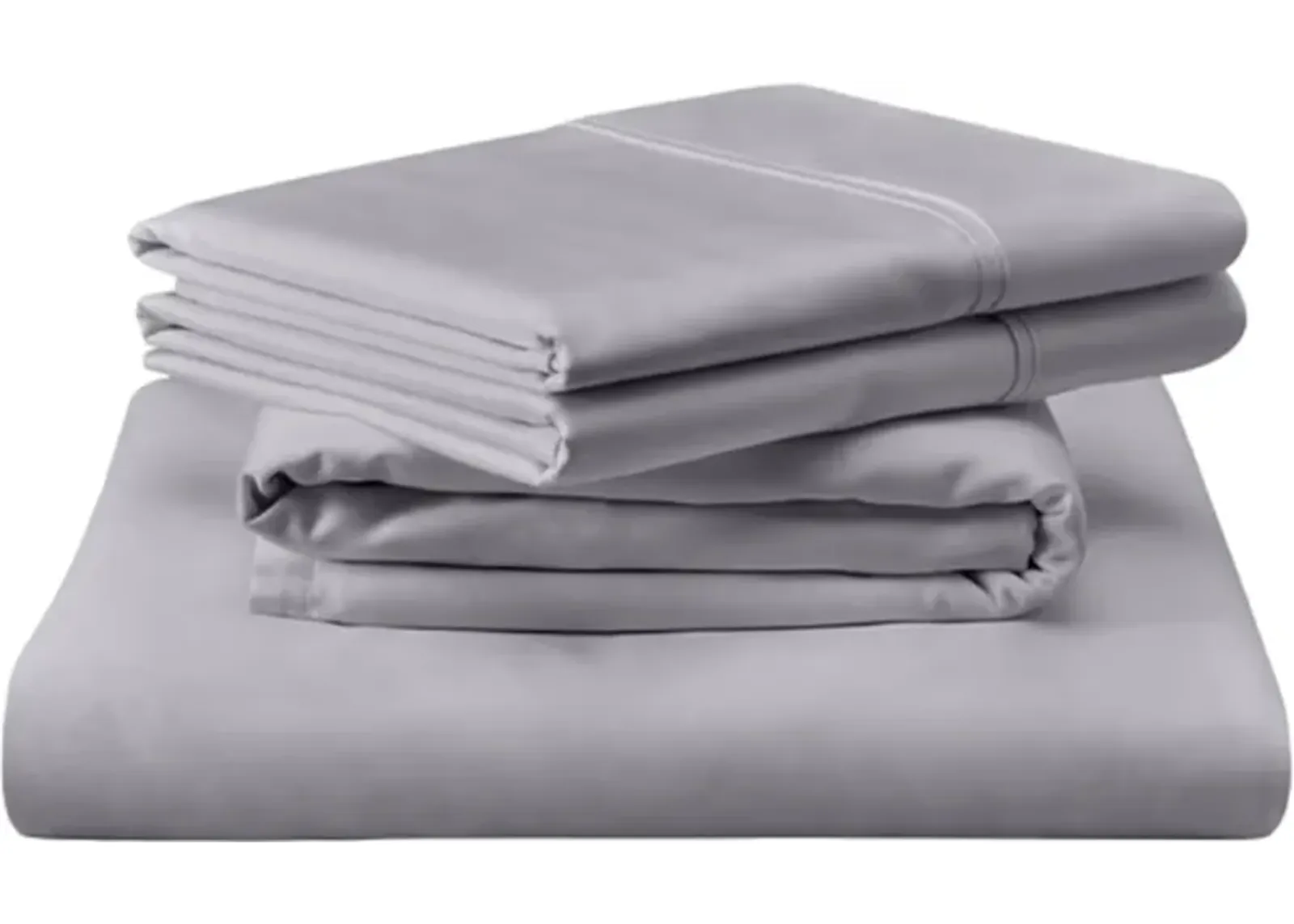 Tempur-Pedic® TEMPUR-Classic Cool Gray Cotton Twin Sheet Set