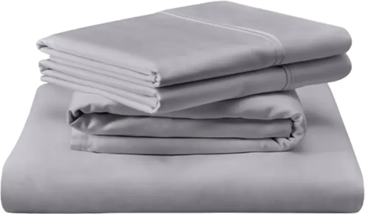 Tempur-Pedic® TEMPUR-Classic Cool Gray Cotton Twin Sheet Set