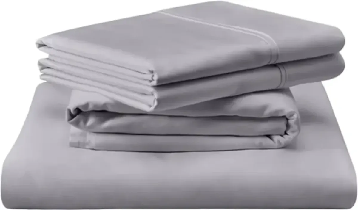 Tempur-Pedic® TEMPUR-Classic 4-Piece Cool Gray Cotton Full Sheet Set