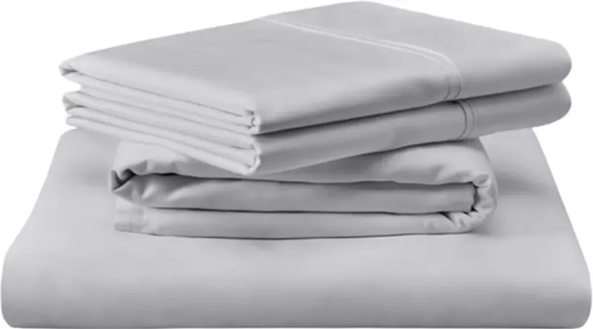 Tempur-Pedic® TEMPUR Luxe Silver Mist Egyptian Cotton Twin Sheet Set