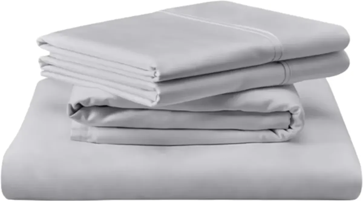 Tempur-Pedic® TEMPUR Luxe Silver Mist Egyptian Cotton Twin Sheet Set