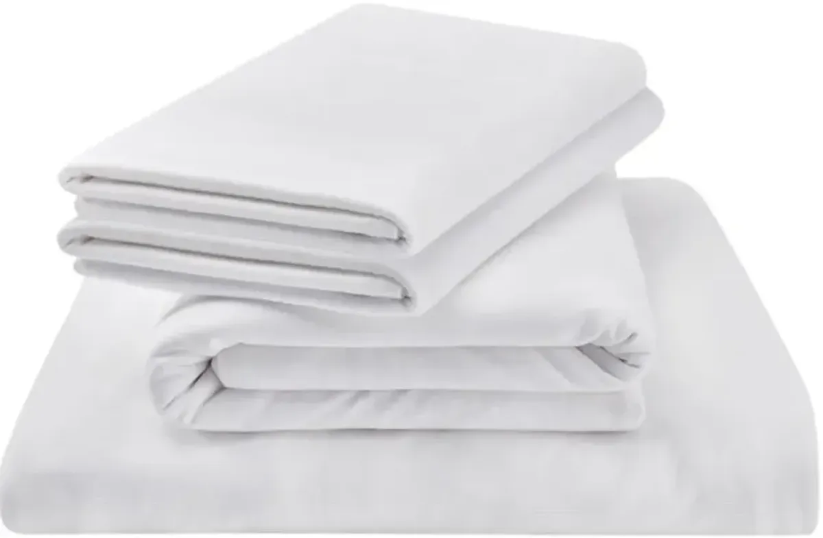 Tempur-Pedic® 3-Piece White Rayon Twin XL Sheet Set