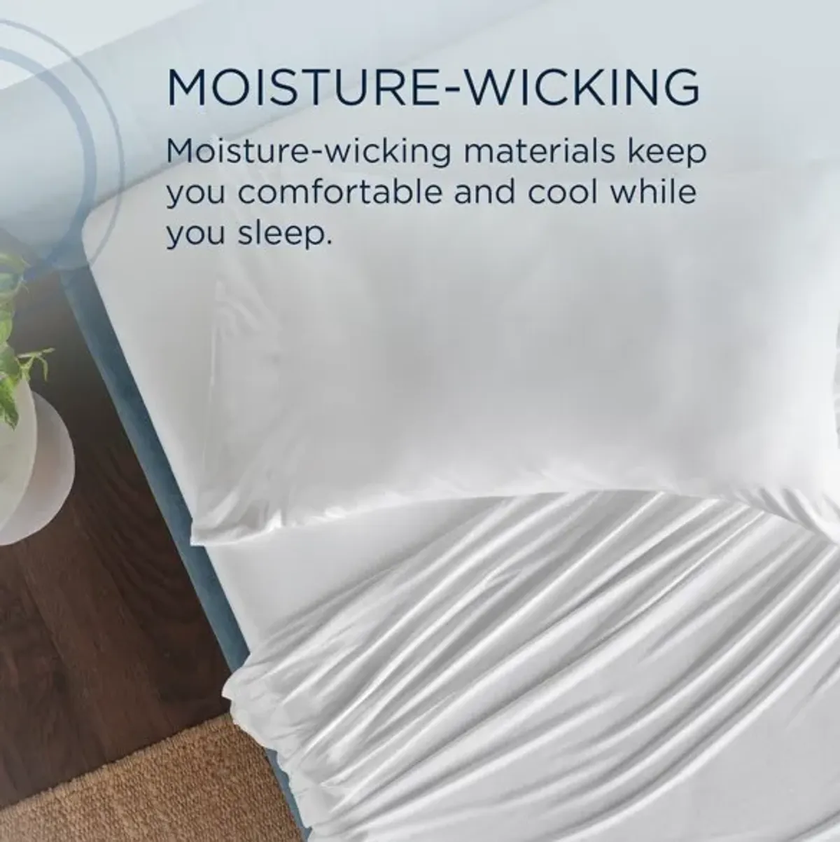 Tempur-Pedic® 4-Piece White Rayon Full Sheet Set