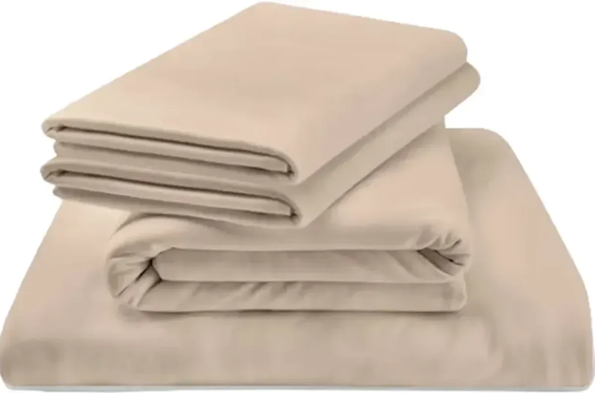 Tempur-Pedic® 4-Piece Sandstone Rayon Queen Sheet Set