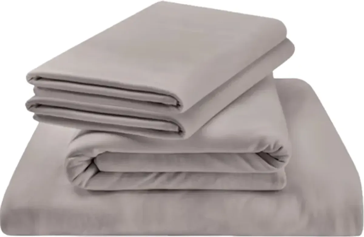 Tempur-Pedic® Cool Gray Rayon Twin Sheet Set