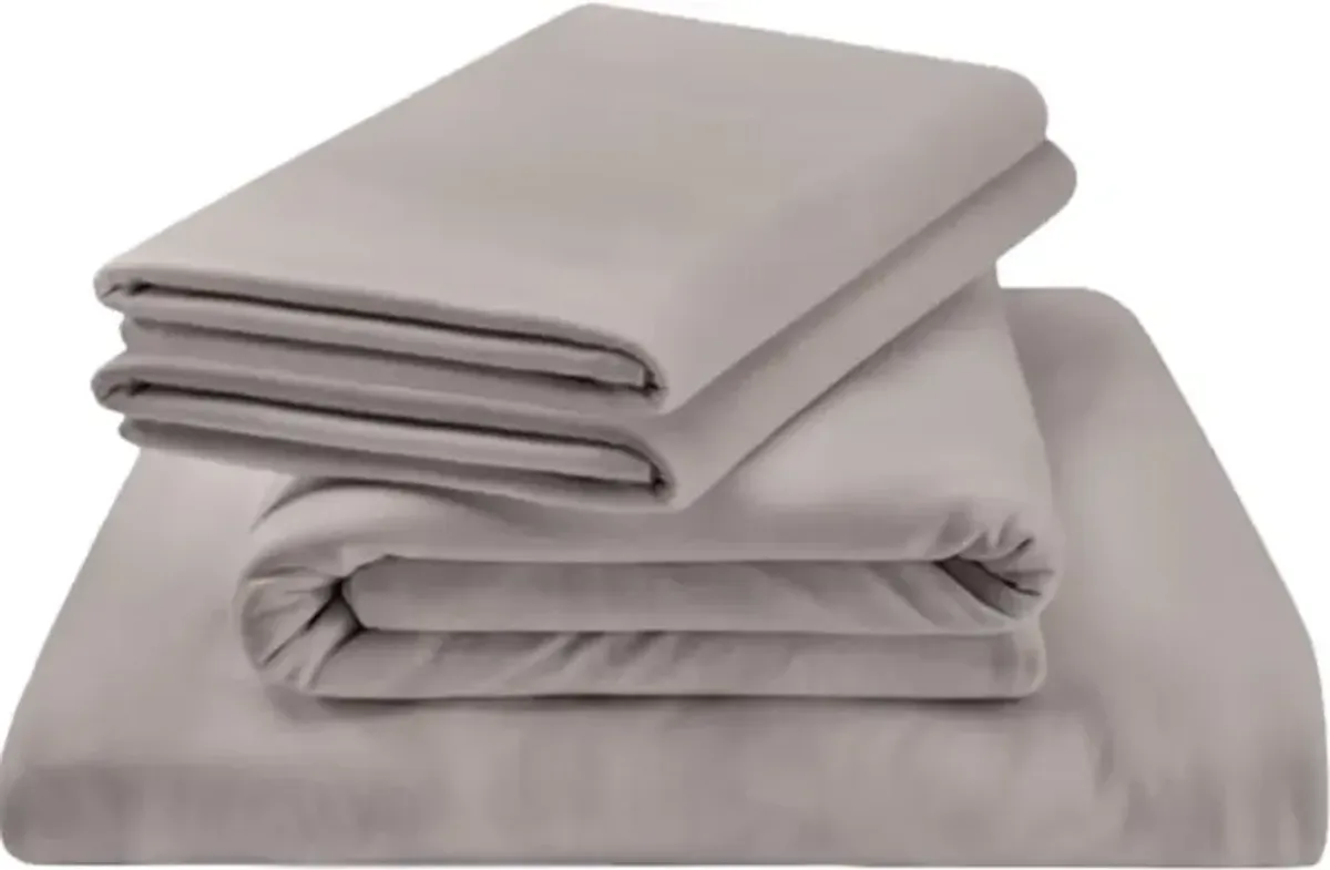 Tempur-Pedic® 4-Piece Cool Gray Rayon King Sheet Set