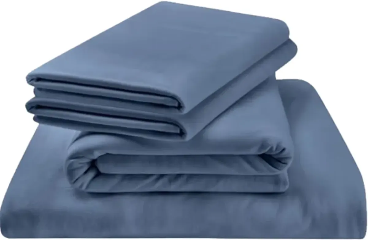 Tempur-Pedic® Vintage Indigo Rayon Twin Sheet Set