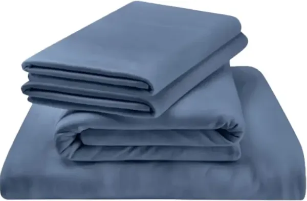 Tempur-Pedic® 4-Piece Vintage Indigo Rayon Full Sheet Set