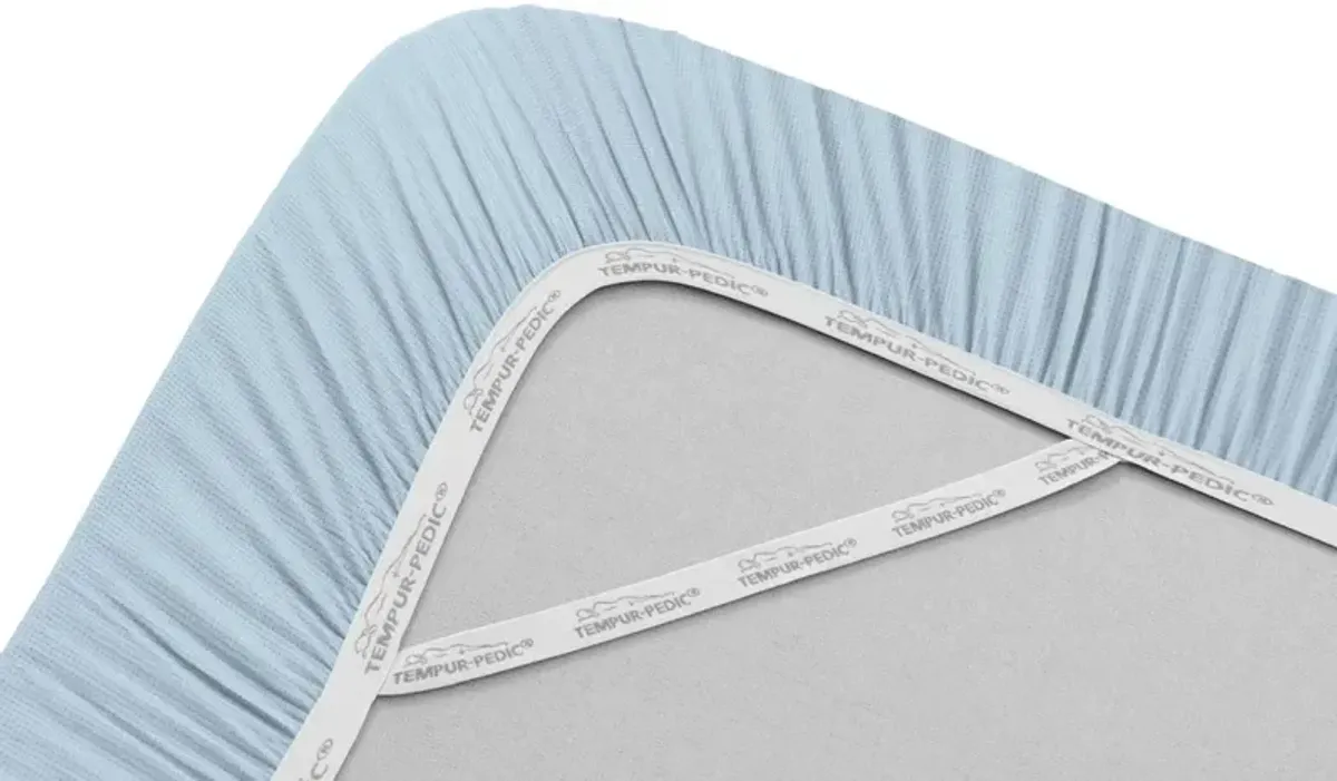 Tempur-Pedic® ProAir 5-Piece Sleepy Blue Cotton/TENCEL Lyocell Split California King Sheet Set