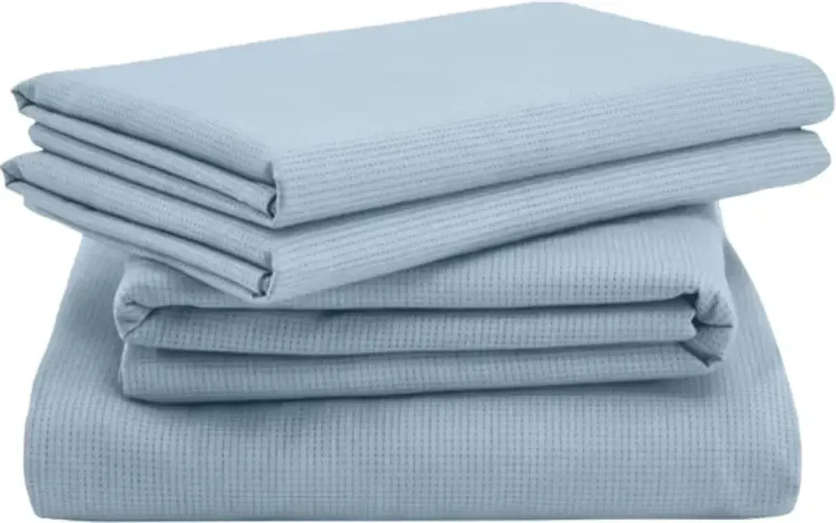 Tempur-Pedic® ProAir 5-Piece Sleepy Blue Cotton/TENCEL Lyocell Split California King Sheet Set