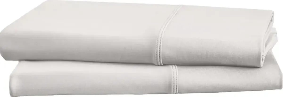 Tempur-Pedic® TEMPUR-ProPerformance 2-Piece White Moisture-Wicking King Pillow Cases