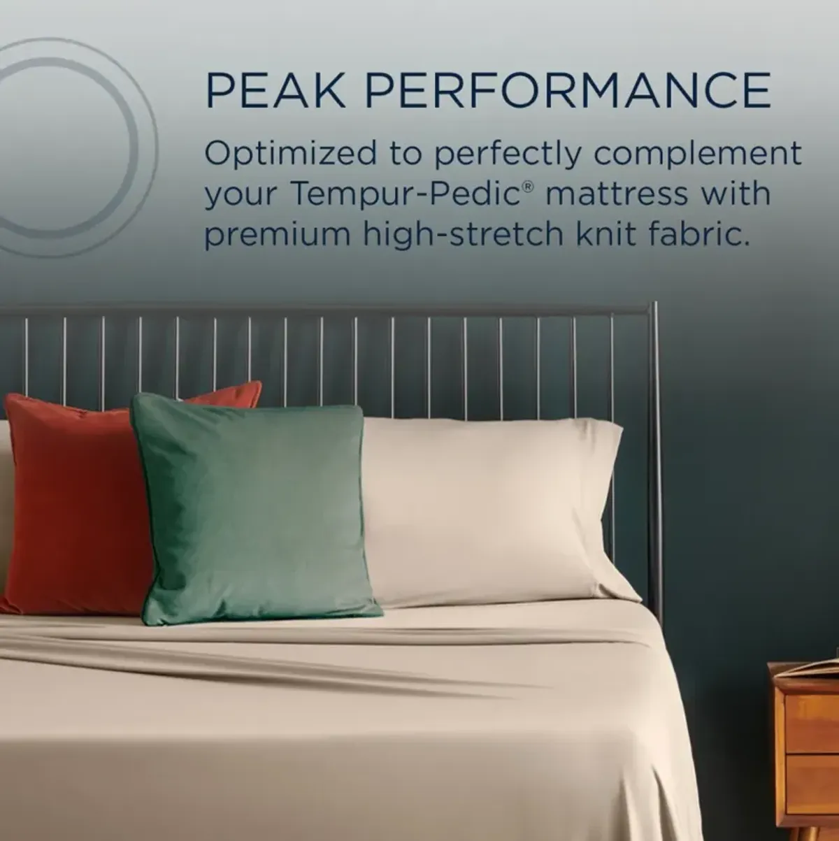 Tempur-Pedic® TEMPUR-ProPerformance 2-Piece Sandstone Moisture-Wicking Queen Pillow Cases
