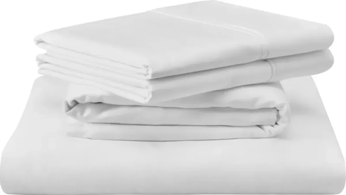 Tempur-Pedic® TEMPUR-Adapt® Luxe 4-Piece White Egyptian Cotton California King Sheet Set