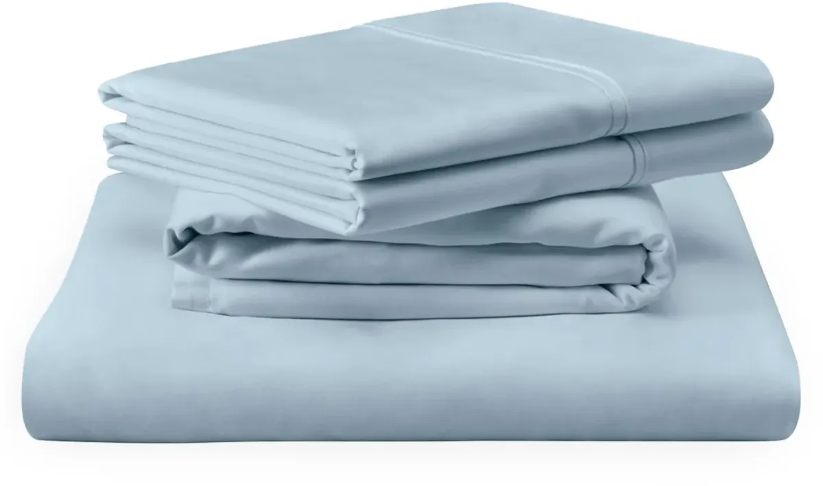 Tempur-Pedic® TEMPUR-Adapt® Luxe 3-Piece Sleepy Blue Egyptian Cotton Twin XL Sheet Set
