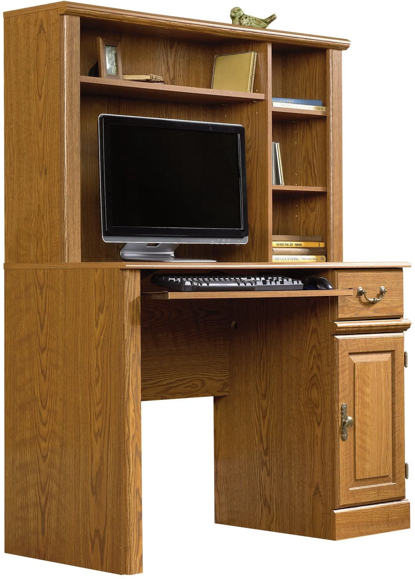 Sauder® Orchard Hills® Carolina Oak® Computer Desk with Hutch