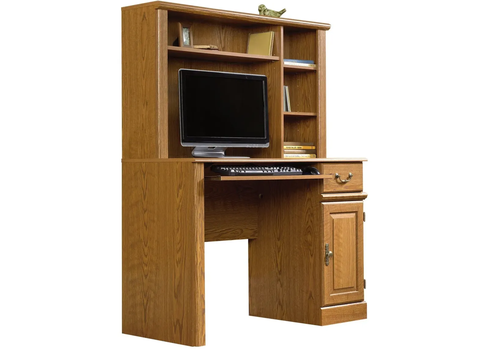 Sauder® Orchard Hills® Carolina Oak® Computer Desk with Hutch