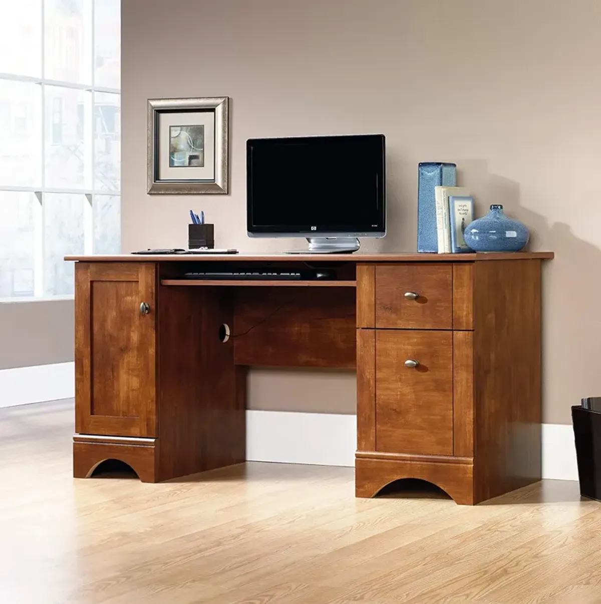 Sauder® Select Brushed Maple Home Office Computer Desk