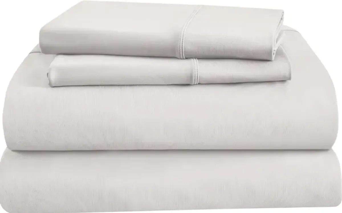 Tempur-Pedic® TEMPUR-ProPerformance 5-Piece White Moisture-Wicking Split California King Sheet Set
