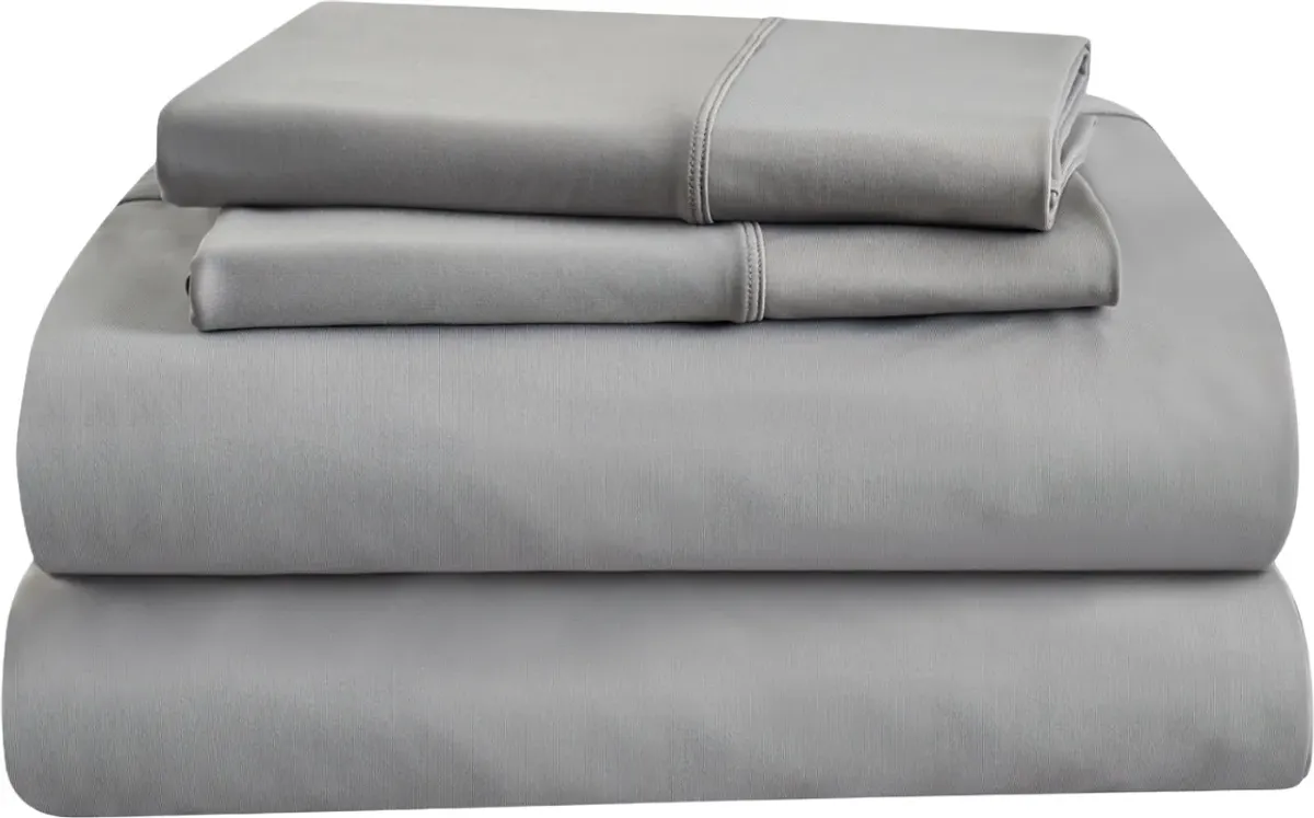 Tempur-Pedic® TEMPUR-ProPerformance 5-Piece Graphite Moisture-Wicking Split King Sheet Set
