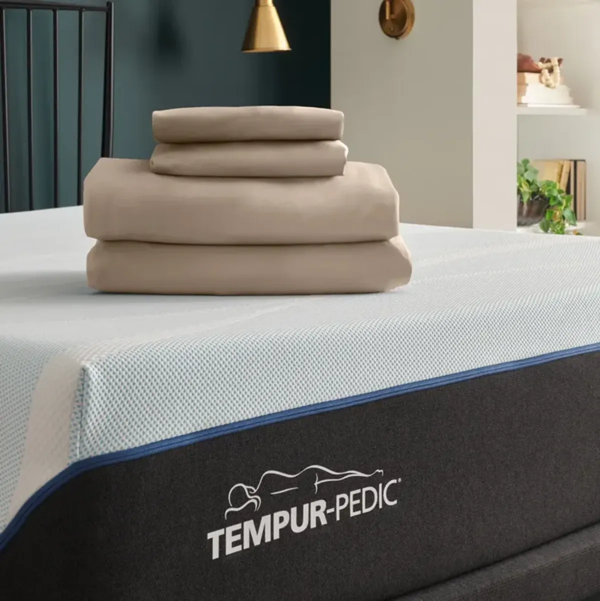 Tempur-Pedic® TEMPUR-ProPerformance 3-Piece Sandstone Moisture-Wicking Twin XL Sheet Set
