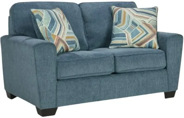 Signature Design by Ashley® Cashton Blue Loveseat