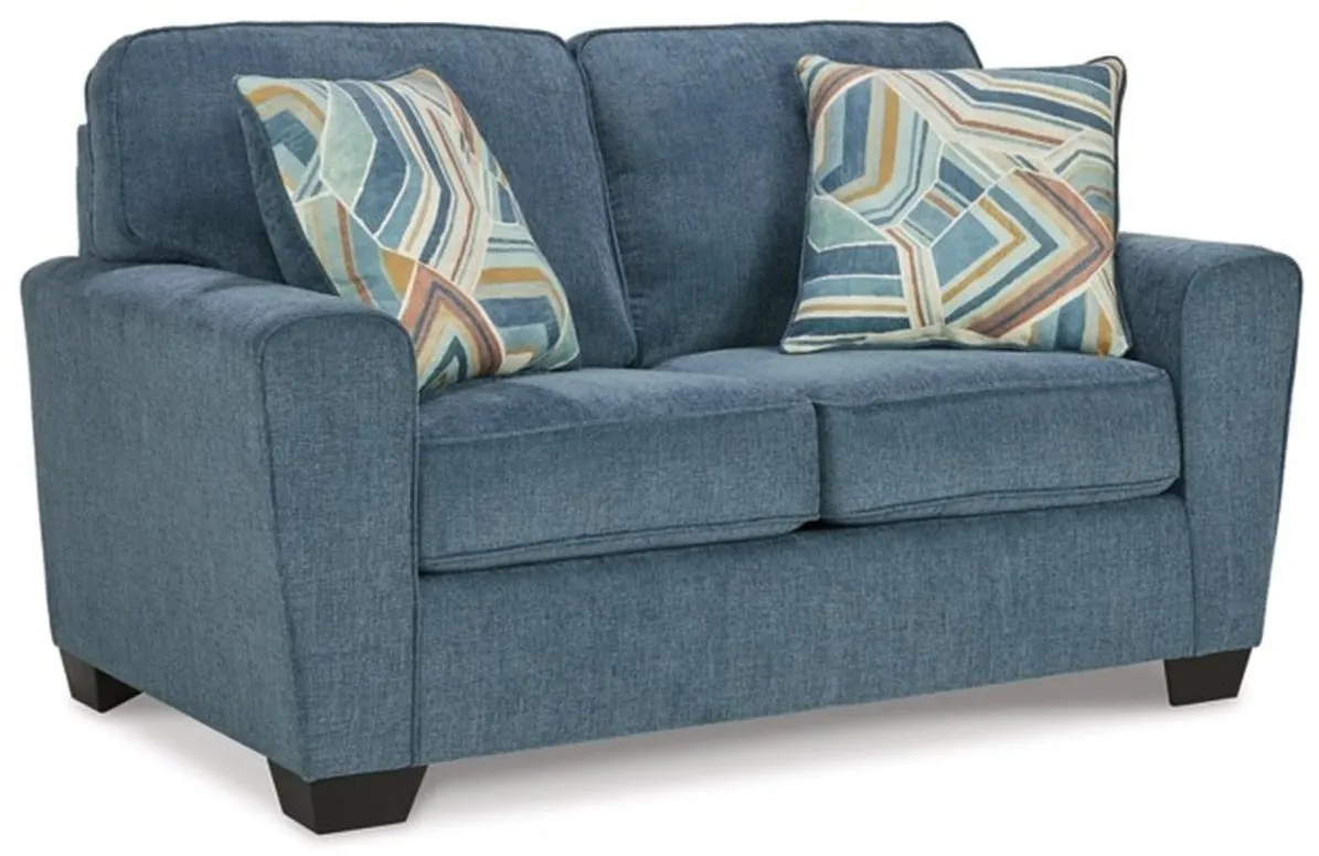 Signature Design by Ashley® Cashton Blue Loveseat