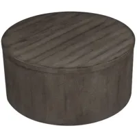 Liberty Modern Farmhouse Dusty Charcoal Drum Cocktail Table