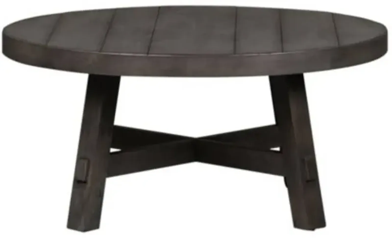 Liberty Modern Farmhouse Dusty Charcoal Splay Leg Cocktail Table