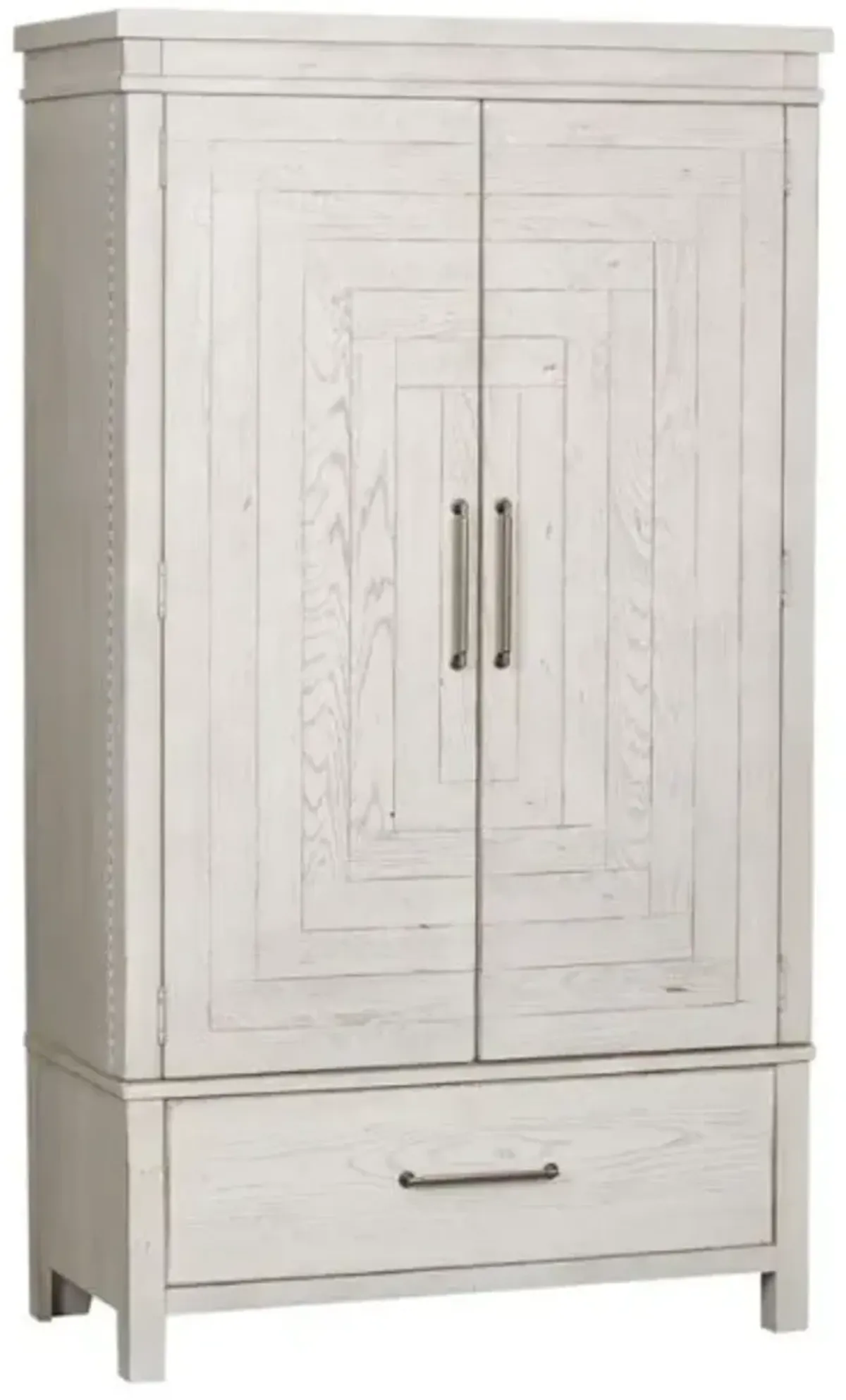 Liberty Furniture Modern Farmhouse Flea Market White Armoire