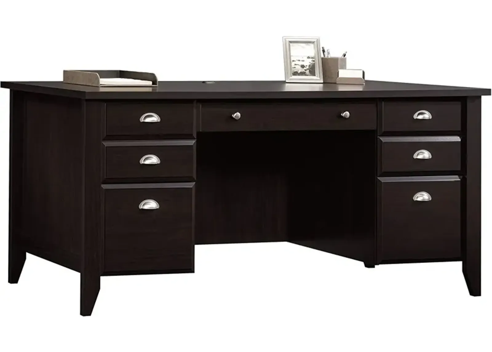 Sauder® Shoal Creek® Jamocha Wood® Executive Desk