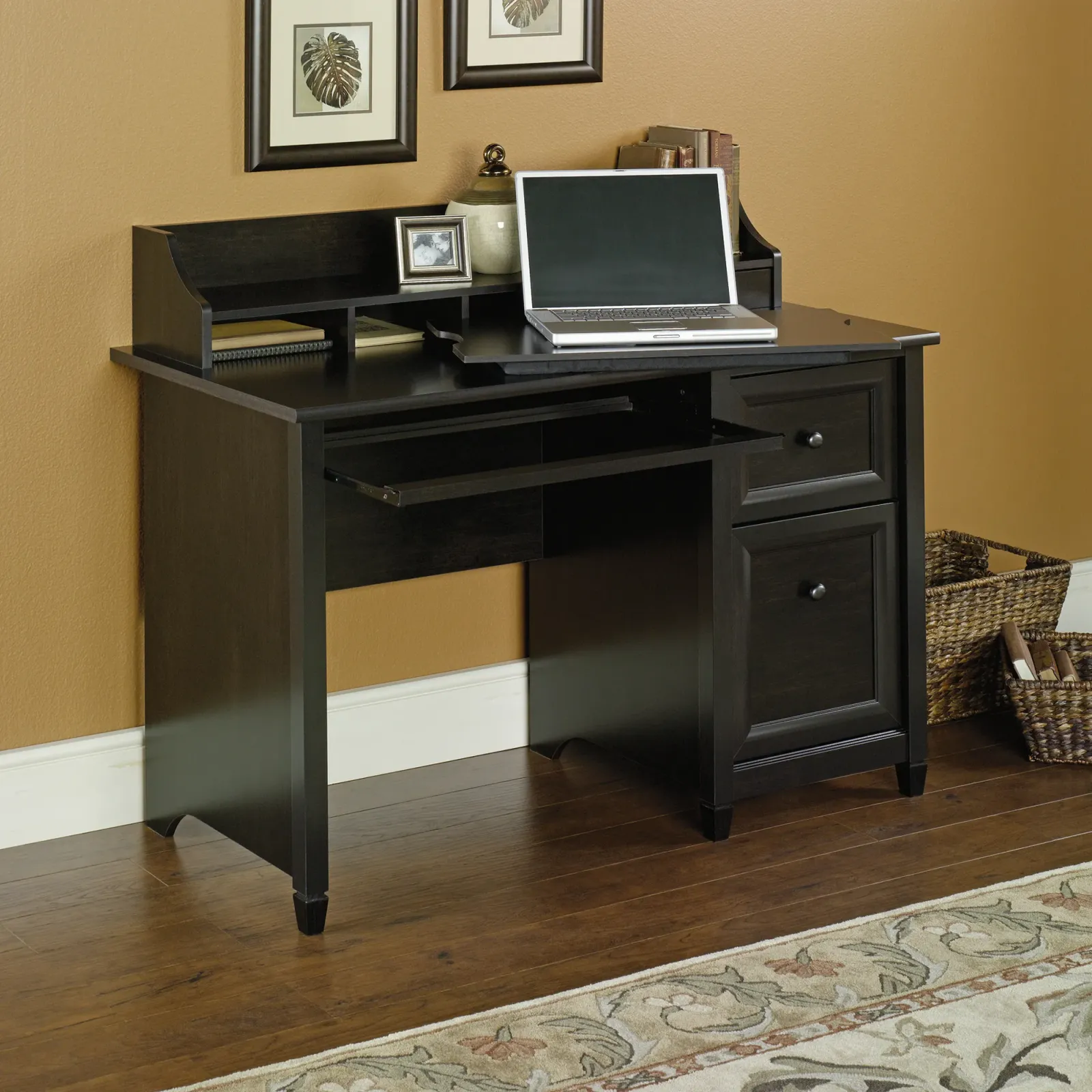 Sauder® Edge Water® Estate Black® Computer Desk