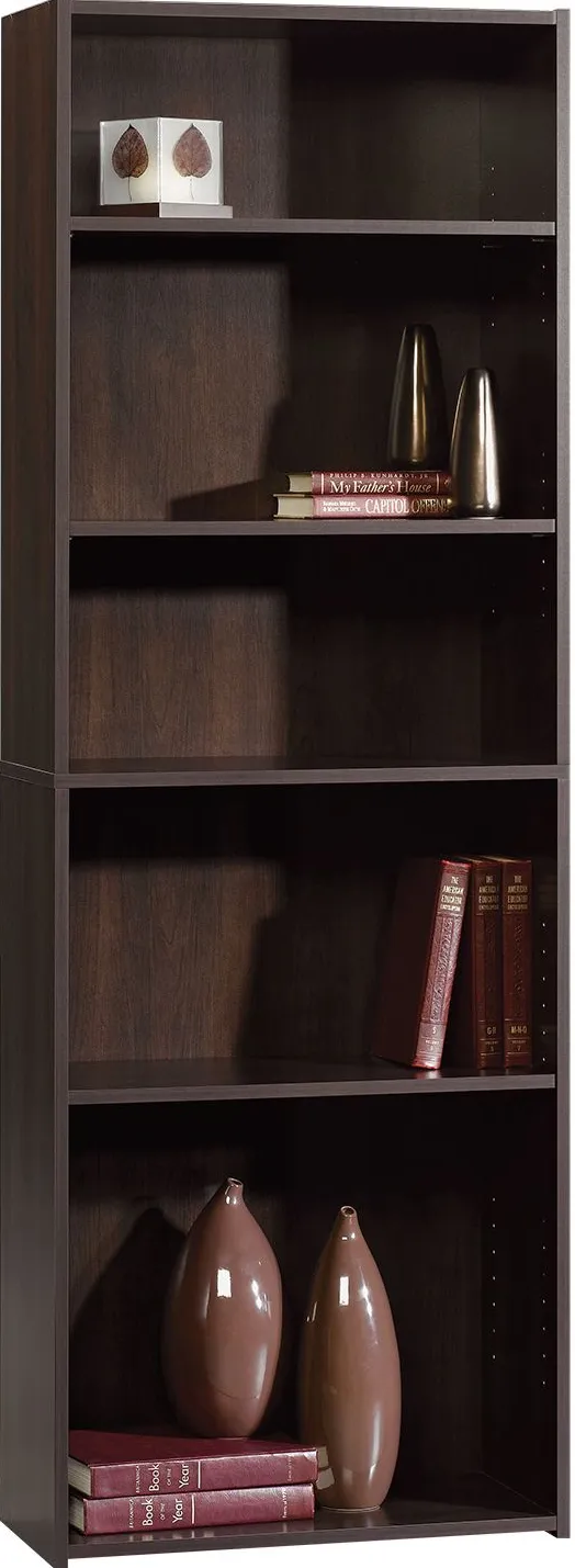 Sauder® Beginnings® Cinnamon Cherry 5-Shelf Bookcase