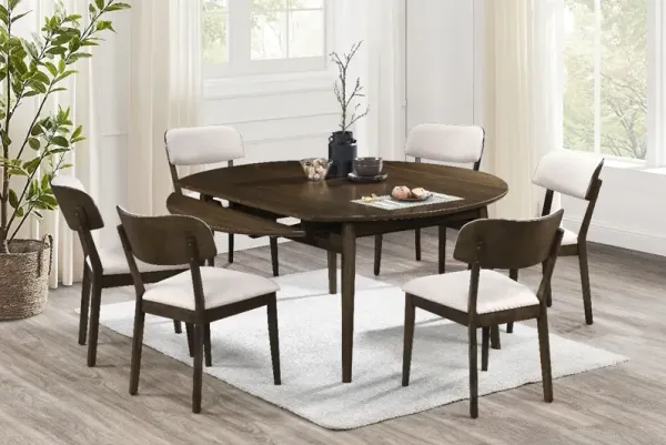 New Classic® Home Furnishings Rex 7-Piece Beige/Walnut Dining Set P83060054