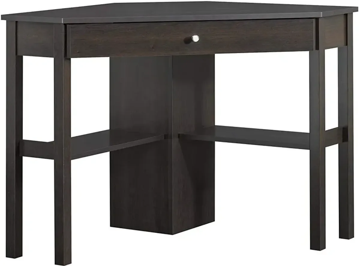 Sauder® Beginnings® Cinnamon Cherry Small Corner Computer Desk