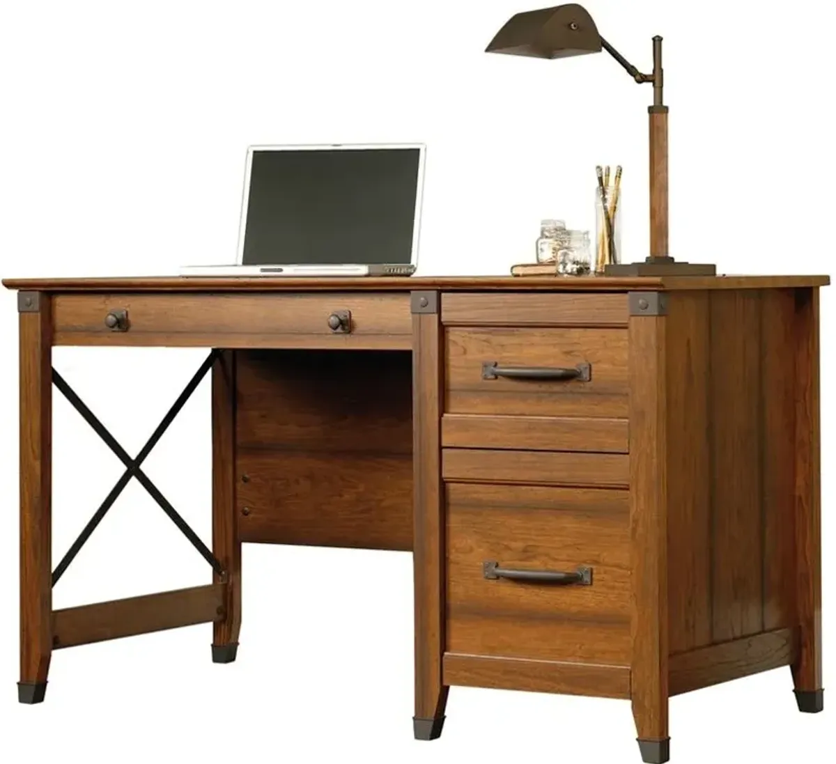 Sauder® Carson Forge® Washington Cherry Desk