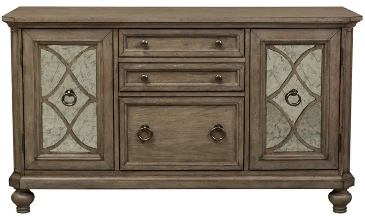 Liberty Furniture Simply Elegant Heathered Taupe Credenza