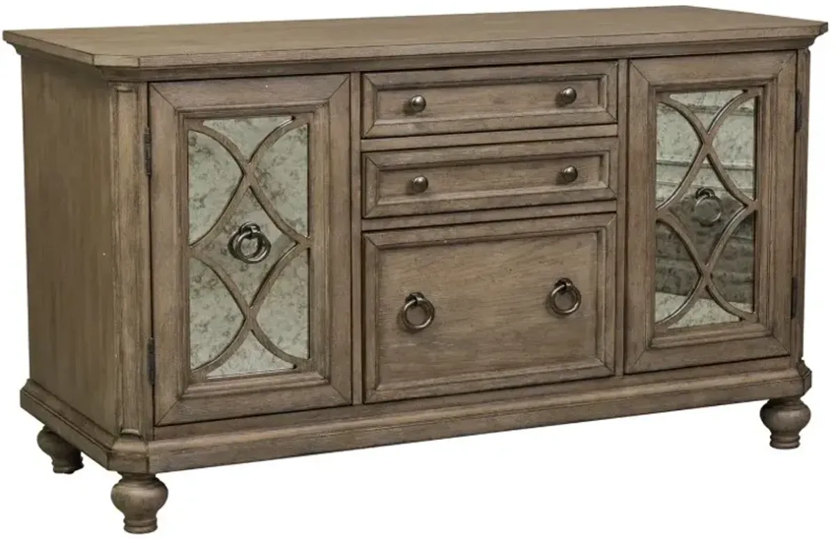 Liberty Furniture Simply Elegant Heathered Taupe Credenza