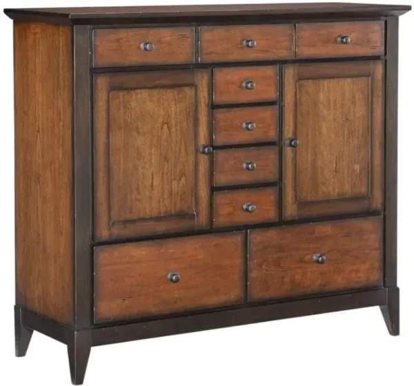 Legacy Classic Fenmore Distressed Cherry/Mocha Door Drawer Chest