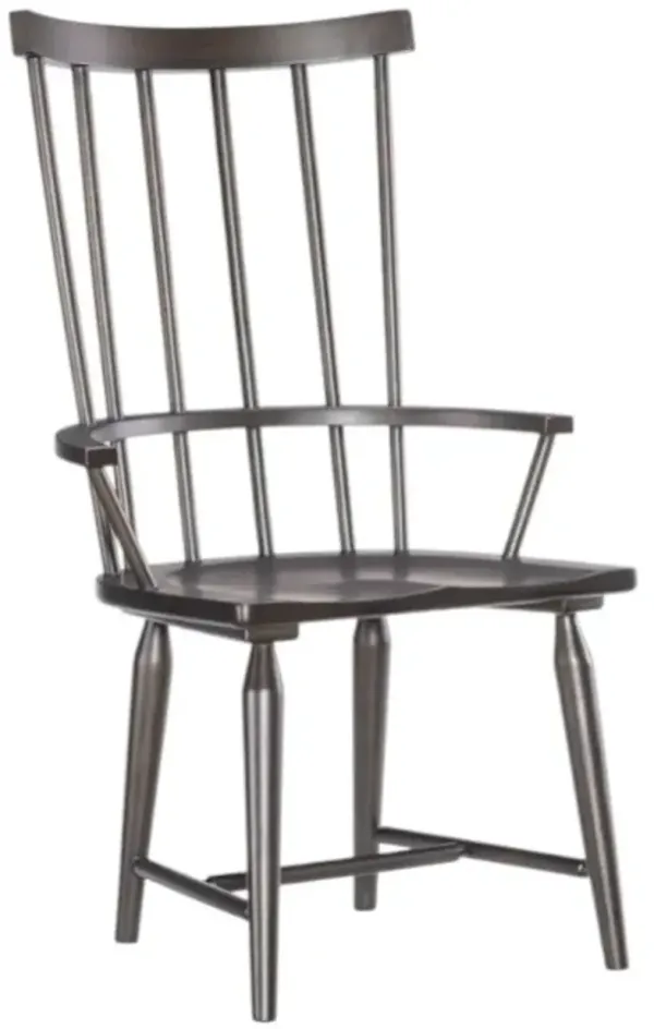 Legacy Classic Fenmore Forged Black Spindle Dining Arm Chair