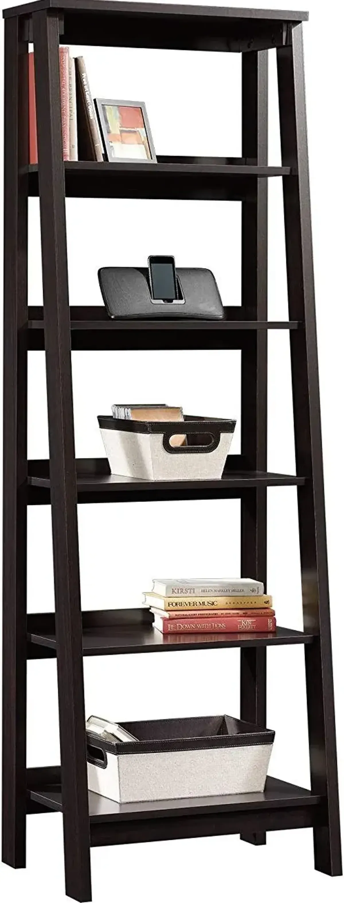 Sauder® Trestle® Jamocha Wood 5-Shelf Bookcase