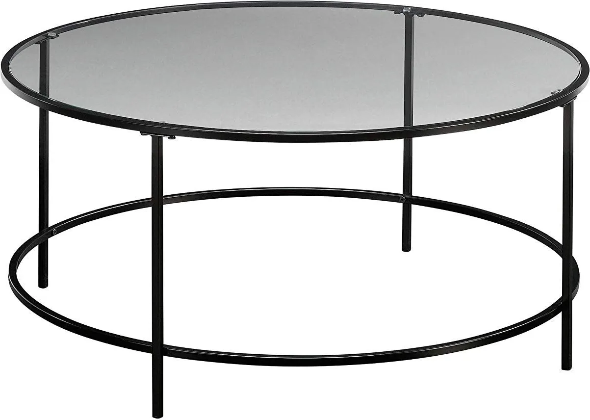Sauder® Harvey Park® Black Soft Modern Round Coffee Table
