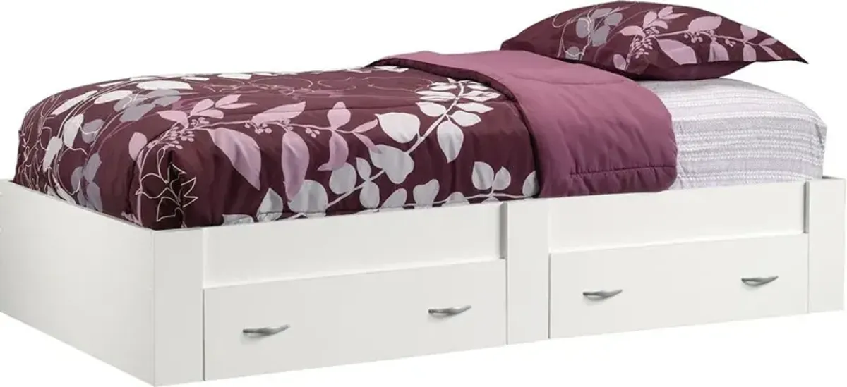 Sauder® Beginnings® Soft White® Twin Platform Youth Bed